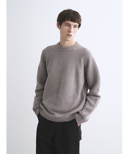 three dots / スリードッツ ニット・セーター | Men's molle crew neck | 詳細8
