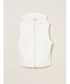three dots / スリードッツ その他アウター | Feather wool vest