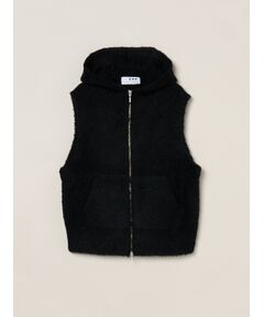 three dots / スリードッツ その他アウター | Feather wool vest