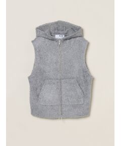 three dots / スリードッツ その他アウター | Feather wool vest