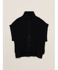 three dots / スリードッツ ニット・セーター | Wool cashmere button vest