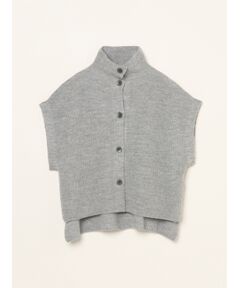 three dots / スリードッツ ニット・セーター | Wool cashmere button vest