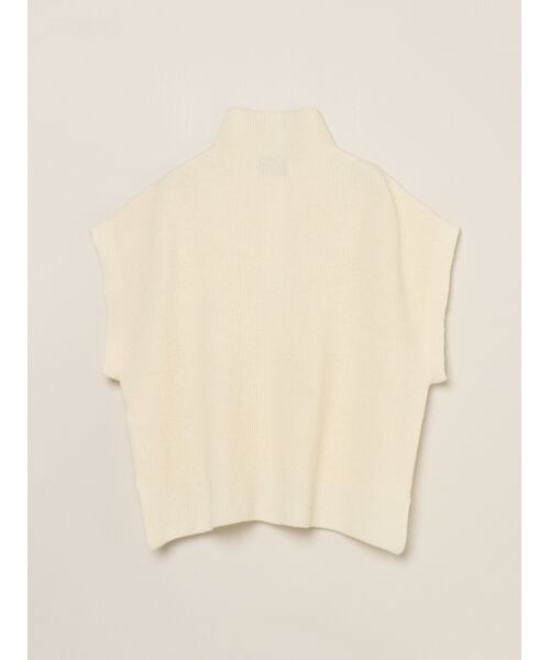 three dots / スリードッツ ニット・セーター | Wool cashmere button vest | 詳細1