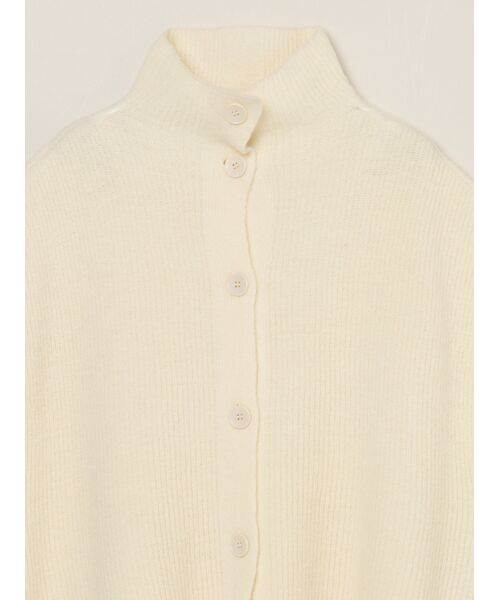 three dots / スリードッツ ニット・セーター | Wool cashmere button vest | 詳細2