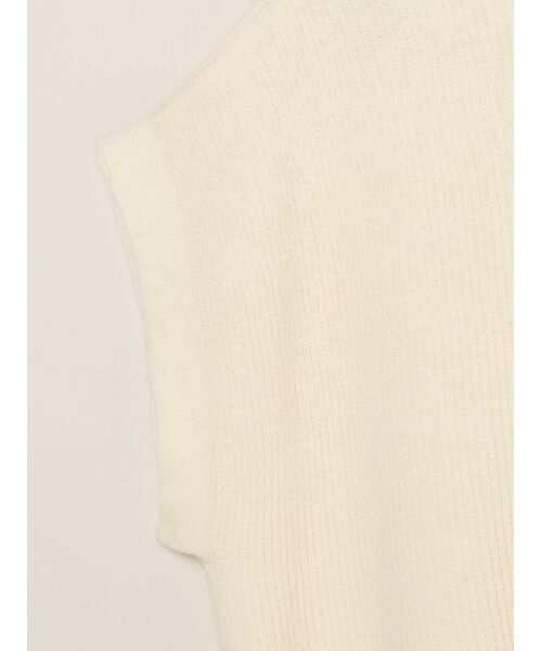 three dots / スリードッツ ニット・セーター | Wool cashmere button vest | 詳細3