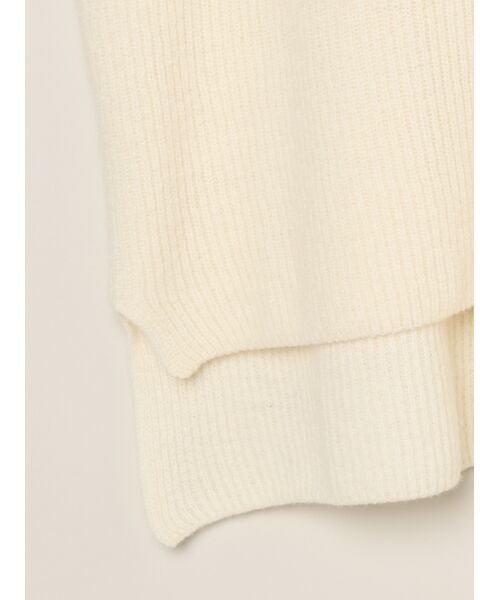 three dots / スリードッツ ニット・セーター | Wool cashmere button vest | 詳細4