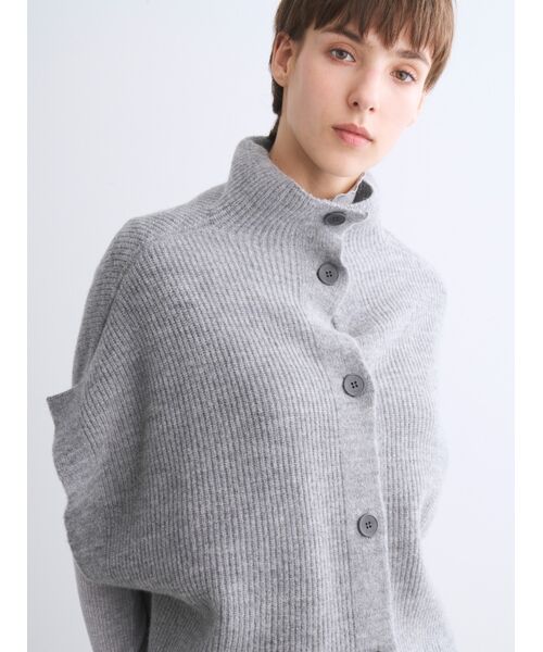 three dots / スリードッツ ニット・セーター | Wool cashmere button vest | 詳細8