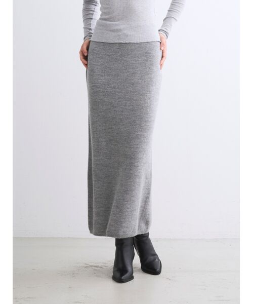 three dots / スリードッツ ニット・セーター | Wool cashmere skirt | 詳細6