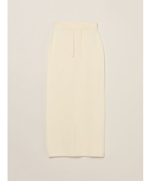 three dots / スリードッツ ニット・セーター | Wool cashmere skirt(off white)