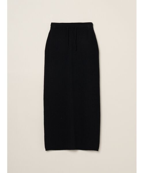 three dots / スリードッツ ニット・セーター | Wool cashmere skirt(black)