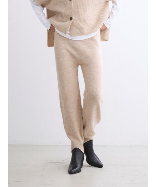 three dots / スリードッツ その他パンツ | Wool cashmere pants | 詳細6