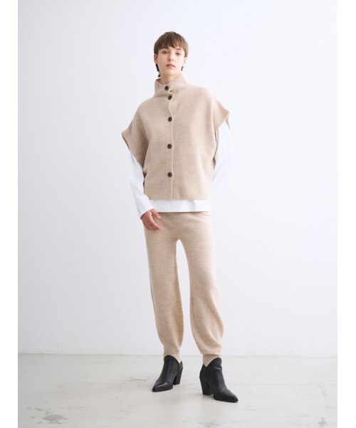 three dots / スリードッツ その他パンツ | Wool cashmere pants | 詳細7