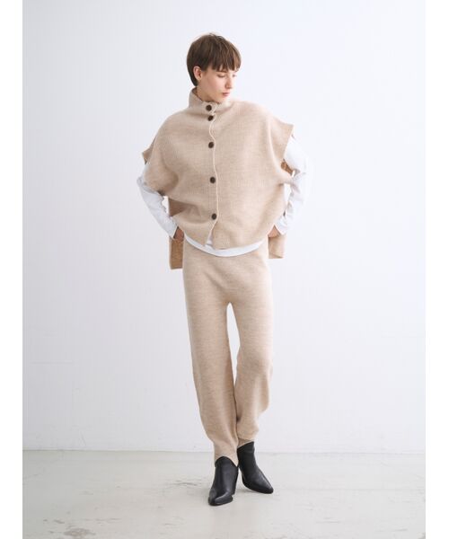 three dots / スリードッツ その他パンツ | Wool cashmere pants | 詳細8