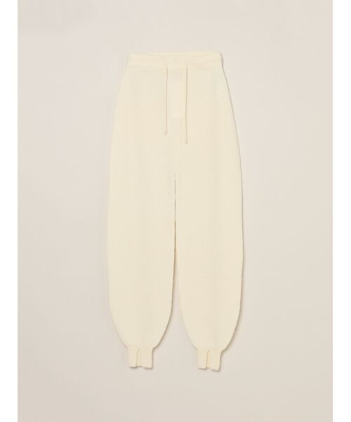 three dots / スリードッツ その他パンツ | Wool cashmere pants(off white)