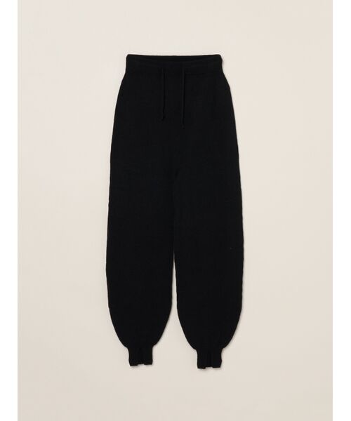 three dots / スリードッツ その他パンツ | Wool cashmere pants(black)