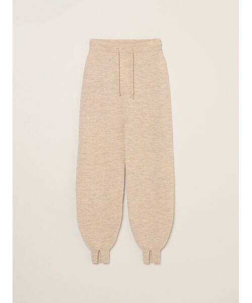 three dots / スリードッツ その他パンツ | Wool cashmere pants(greige melange)