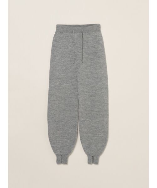 three dots / スリードッツ その他パンツ | Wool cashmere pants(melange grey)