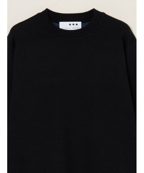 three dots / スリードッツ その他トップス | Men's dual layerd sweat crewneck | 詳細2