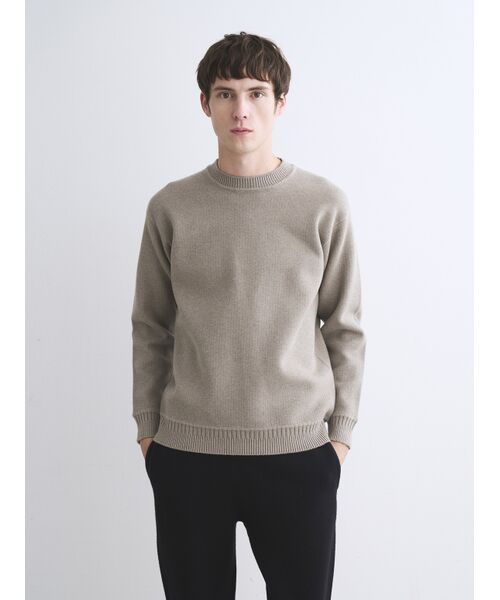 three dots / スリードッツ その他トップス | Men's dual layerd sweat crewneck | 詳細6