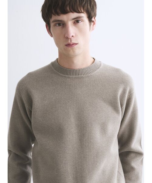 three dots / スリードッツ その他トップス | Men's dual layerd sweat crewneck | 詳細7