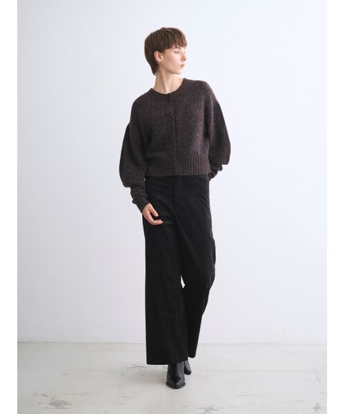 three dots / スリードッツ ニット・セーター | Vintage melange cardigan | 詳細9