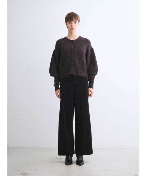 three dots / スリードッツ ニット・セーター | Vintage melange cardigan | 詳細10