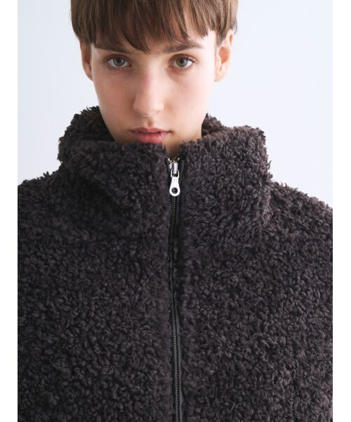 three dots / スリードッツ その他アウター | 【Everly】Poodle boa cape | 詳細9