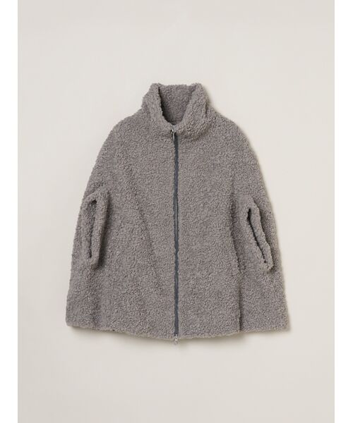 Everly】Poodle boa cape （その他アウター）｜three dots