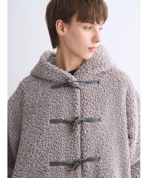 three dots / スリードッツ その他アウター | 【Aubrey】Poodle boa duffle coat | 詳細9