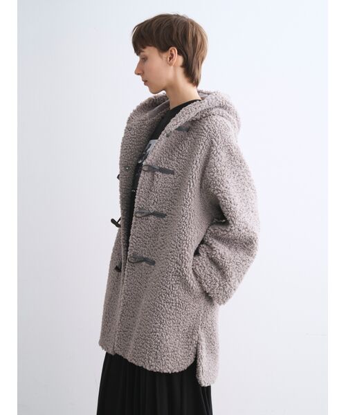 three dots / スリードッツ その他アウター | 【Aubrey】Poodle boa duffle coat | 詳細7
