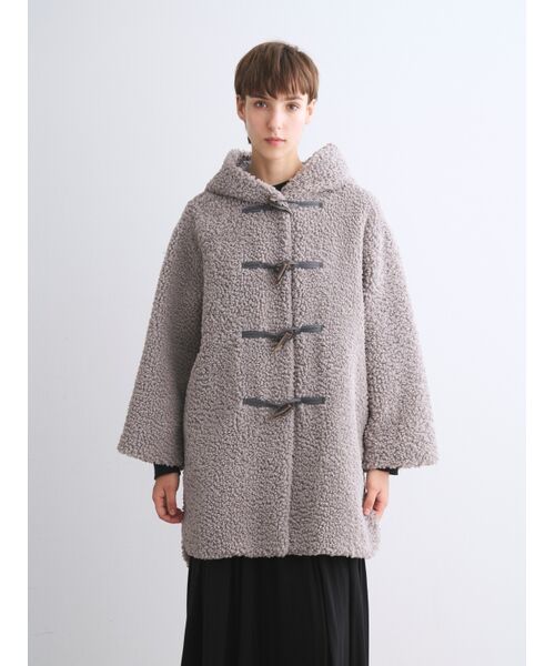 three dots / スリードッツ その他アウター | 【Aubrey】Poodle boa duffle coat | 詳細8