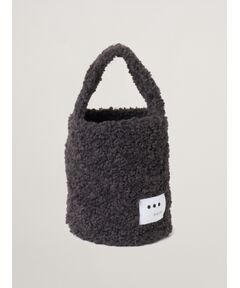 three dots / スリードッツ ショルダーバッグ | 【Fifi mini】Poodle boa bucket bag mini