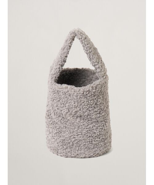 three dots / スリードッツ ショルダーバッグ | 【Fifi mini】Poodle boa bucket bag mini | 詳細1