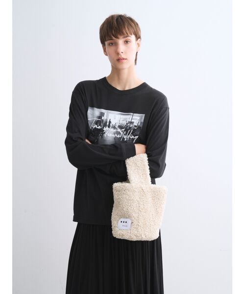 three dots / スリードッツ ショルダーバッグ | 【Fifi mini】Poodle boa bucket bag mini | 詳細7