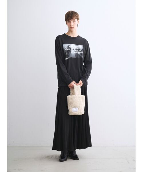 three dots / スリードッツ ショルダーバッグ | 【Fifi mini】Poodle boa bucket bag mini | 詳細8