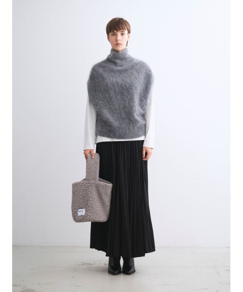 three dots / スリードッツ ショルダーバッグ | 【Fifi】Poodle boa bucket bag | 詳細10