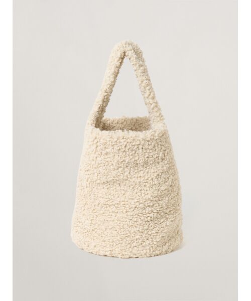 three dots / スリードッツ ショルダーバッグ | 【Fifi】Poodle boa bucket bag | 詳細2