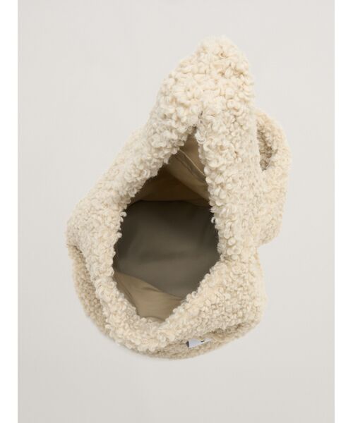three dots / スリードッツ ショルダーバッグ | 【Fifi】Poodle boa bucket bag | 詳細5