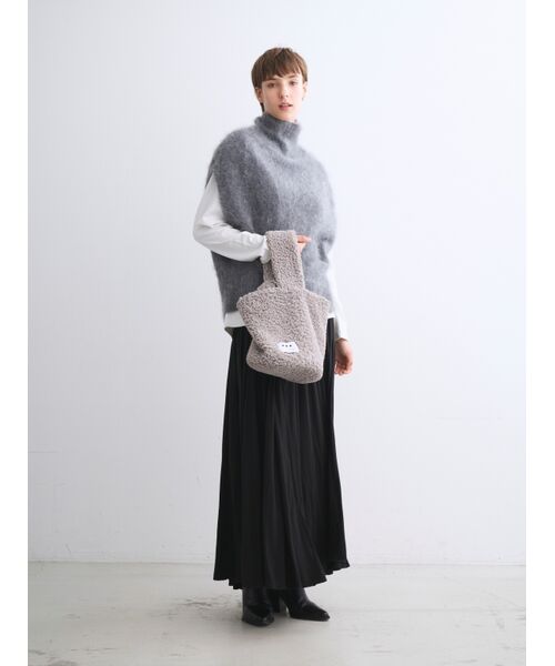 three dots / スリードッツ ショルダーバッグ | 【Fifi】Poodle boa bucket bag | 詳細7