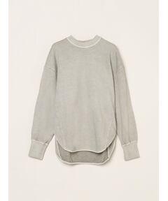 three dots / スリードッツ その他トップス | Ppigment dyed sweat top