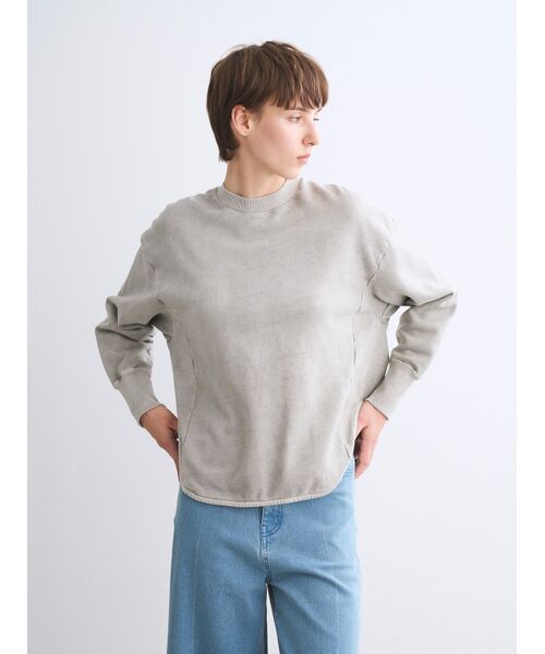 three dots / スリードッツ その他トップス | Ppigment dyed sweat top | 詳細6