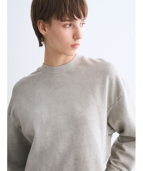 three dots / スリードッツ その他トップス | Ppigment dyed sweat top | 詳細7