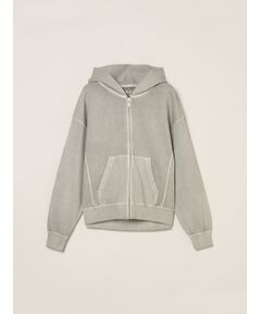 three dots / スリードッツ その他トップス | Pigment dyed sweat zip up hoody