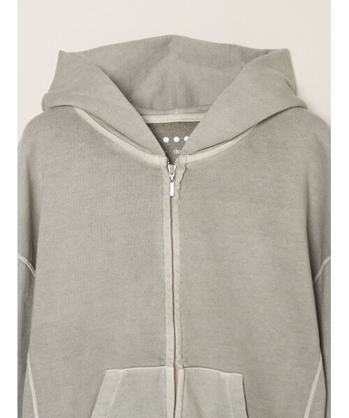three dots / スリードッツ その他トップス | Pigment dyed sweat zip up hoody | 詳細2