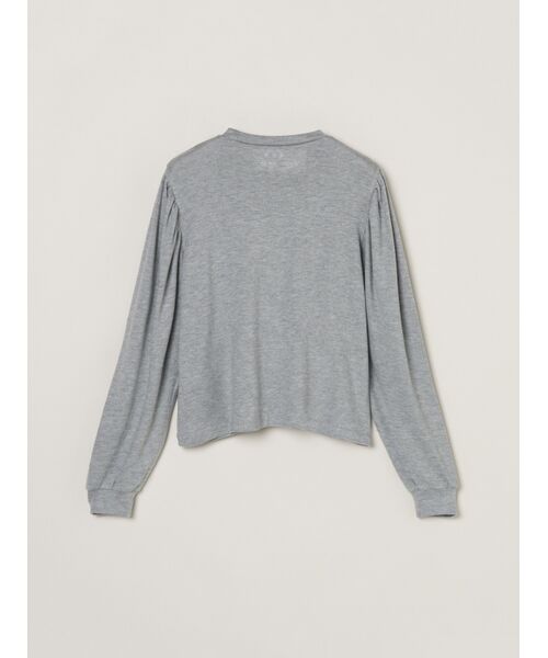 three dots / スリードッツ その他トップス | Blushed sweater bolume sleeve top | 詳細1