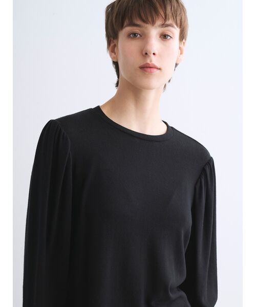 three dots / スリードッツ その他トップス | Blushed sweater bolume sleeve top | 詳細7