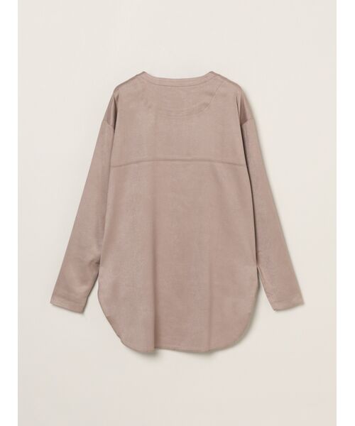 three dots / スリードッツ Tシャツ | Suede jersey long tee | 詳細1