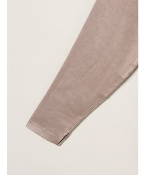 three dots / スリードッツ Tシャツ | Suede jersey long tee | 詳細3