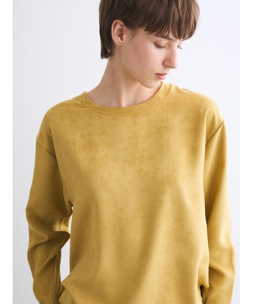 three dots / スリードッツ Tシャツ | Suede jersey long tee | 詳細7