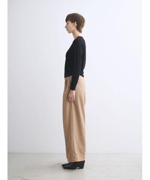 three dots / スリードッツ その他パンツ | Faux suede pants | 詳細10